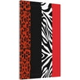 HPINKT Red Zebra Leopard Cheetah Print No Blank Mid size Light Switch