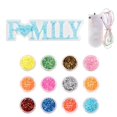 thumbnail image 1 of Juego De Moldes De Alfabeto De Silicona Diy Moldes Familiares Con 1 Cadena De Luces Led De Colores 12 Colores Lentejuelas Brillantes Para Decoración Del Hogar Fiesta Bares Clubes Cateissary FN002440-00, 1 of 6