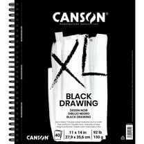 Canson XL Black Drawing Pad, 11" x 14", 40 Sheets