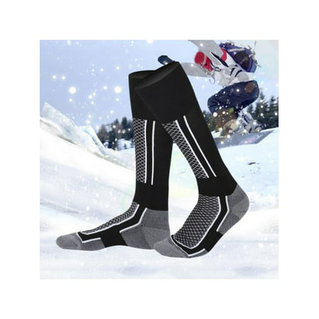 Topumt Mens Winter Sports Long Socks Thermal Ski Snowboard Stretch Sleeve Skiing