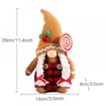 thumbnail image 2 of Gingerbread Man Gnome Table Decoration, Christmas Decoration, 2 of 2