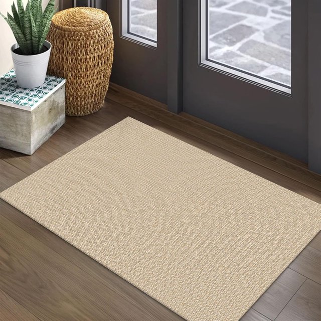 Woven Area Rug x Ft Washable Rugs for Entryway Non Slip Braided Throw Rugs Bedroom Rugs Cotton Entry Rug Cotton Floor Carpet for Bedroom Dining Room Living Room Orange/Tan/