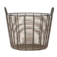 thumbnail image 5 of Better Homes & Gardens Extra Large Round Poly Rattan Decorative Storage Basket with Handles, 18.7 in x 16 in, 5 of 7