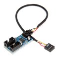 thumbnail image 1 of Conector HUB 1 Vía HC427 Divisor Extensión Encabezado USB 9 Pines (1 A 2), 1 of 8