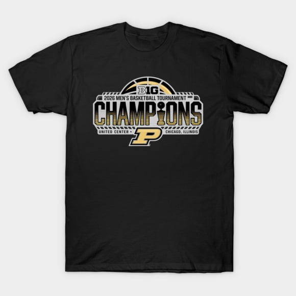 Purdue Boilermakers Big Ten 2026 Conference Champions Fan Unisex T-shirt M00062, up to size 5XL