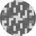 thumbnail image 1 of Ahgly Company Machine Washable Indoor Round Transitional Gray Cloud Gray Area Rugs, 6' Round, 1 of 7