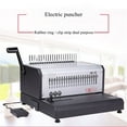 thumbnail image 4 of Electric 21-hole Apron Binding Machine 10-hole Clip Strip Binding Machine Punching Machine Contract Text Binding EB-30 ,Easy to Use, 4 of 5