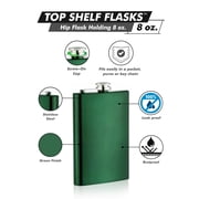 Neon Green 8oz Hip Flask