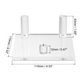 thumbnail image 2 of Uxcell 4" x 4" x 2" Acrylic Display Stands, 2 Pack Display Easel Holder, Clear, 2 of 6