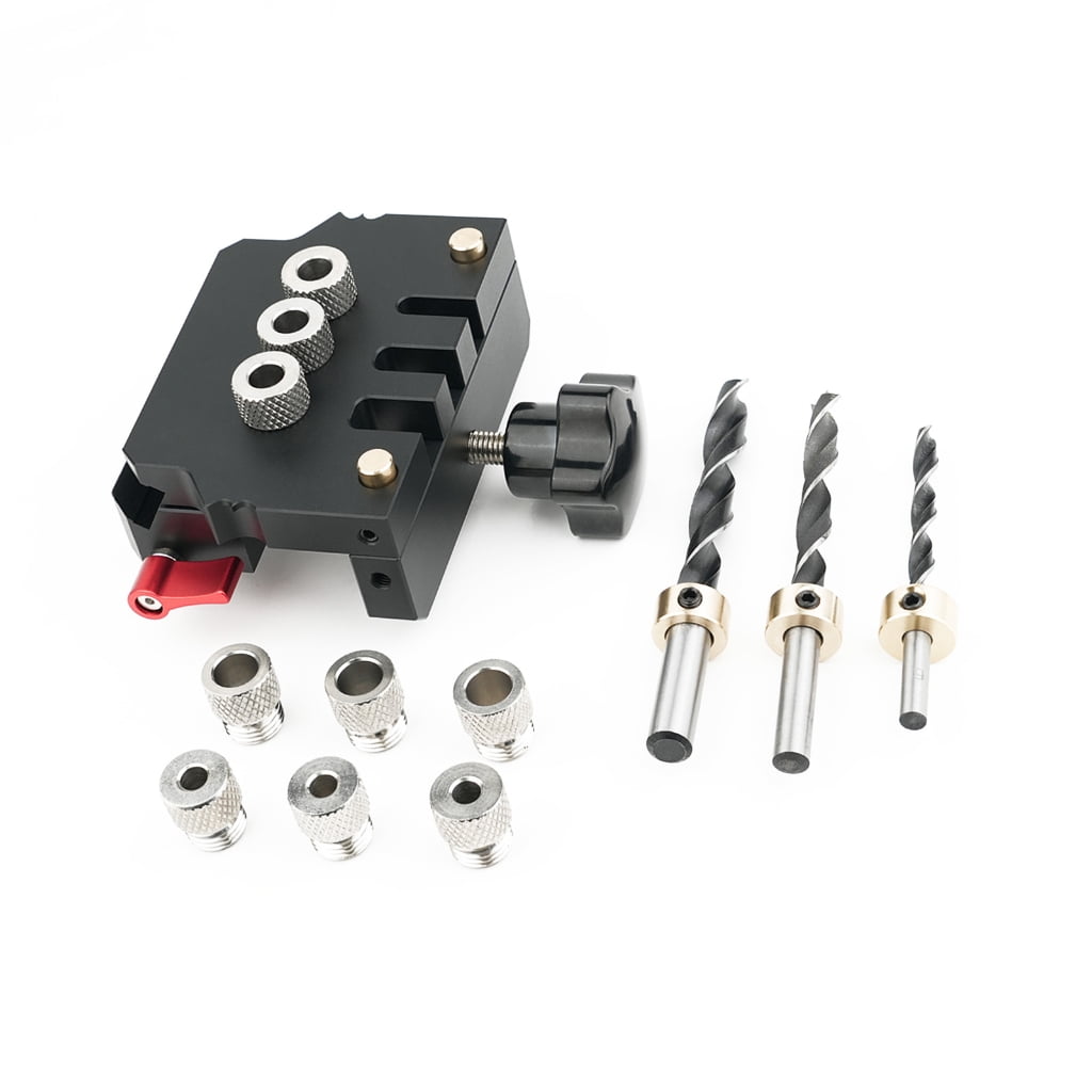 Adjustable Wood Doweling Jig 6/8/10mm Drill Guide Locator Hole Puncher Positioning Opener DIY Carpentry Woodworking Tool