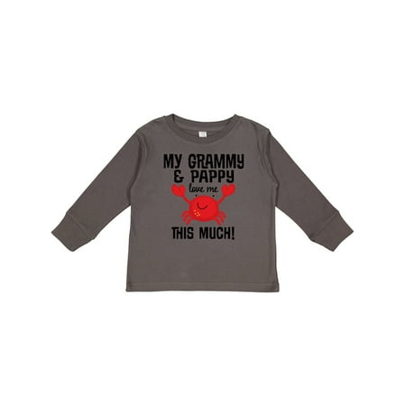 

Inktastic Grammy and Pappy Love Me Outfit Gift Toddler Boy or Toddler Girl Long Sleeve T-Shirt