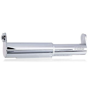 Teravan Standard Extender for Extra Large Toilet Paper, Converts TP Holders to Fit Double Rolls and Triple Rolls, Extended Tabs Fit Most Standard Fixtures, Easy to Use (Silver)