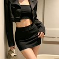 thumbnail image 4 of Women Bodycon High Waist Stretchy Mini Skirt Office Solid Color, 4 of 7
