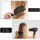 thumbnail image 5 of Cepillo para el cabello, cepillo de cerdas de jabalí, herramientas profesionales para peinar el cabello con ventilación curvada, cepillos de masaje para desenredar de secado rápido (negro) JAMW  Sencillez, 5 of 5