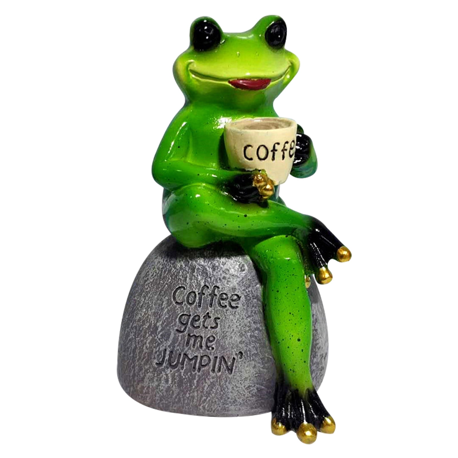 resin frog statue