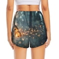 thumbnail image 2 of Lsque Magical Butterfly In Forest Printed Women's Running Shorts with Liner Pockets,Elastic Quick Dry Workout Athletic Gym Yoga Shorts,Womens High Waist Shorts-Small, 2 of 9