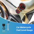 thumbnail image 2 of Medidor de Nivel de Combustible de 52 mm 12V Unique Bargains, Medidor de Tanque de Combustible para Automóvil, RV, Yate, Barco, Motocicleta, Carcasa Negra, Dial Negro, Letra Blanca, 1 Juego, 2 of 6