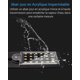 thumbnail image 4 of Luz LED ultrapequeña para acuarios pequeños, mini luces de clip para acuario, con 24 LED blancos y azules, para peceras de 30-40 cm, 10 W (negro), 4 of 5