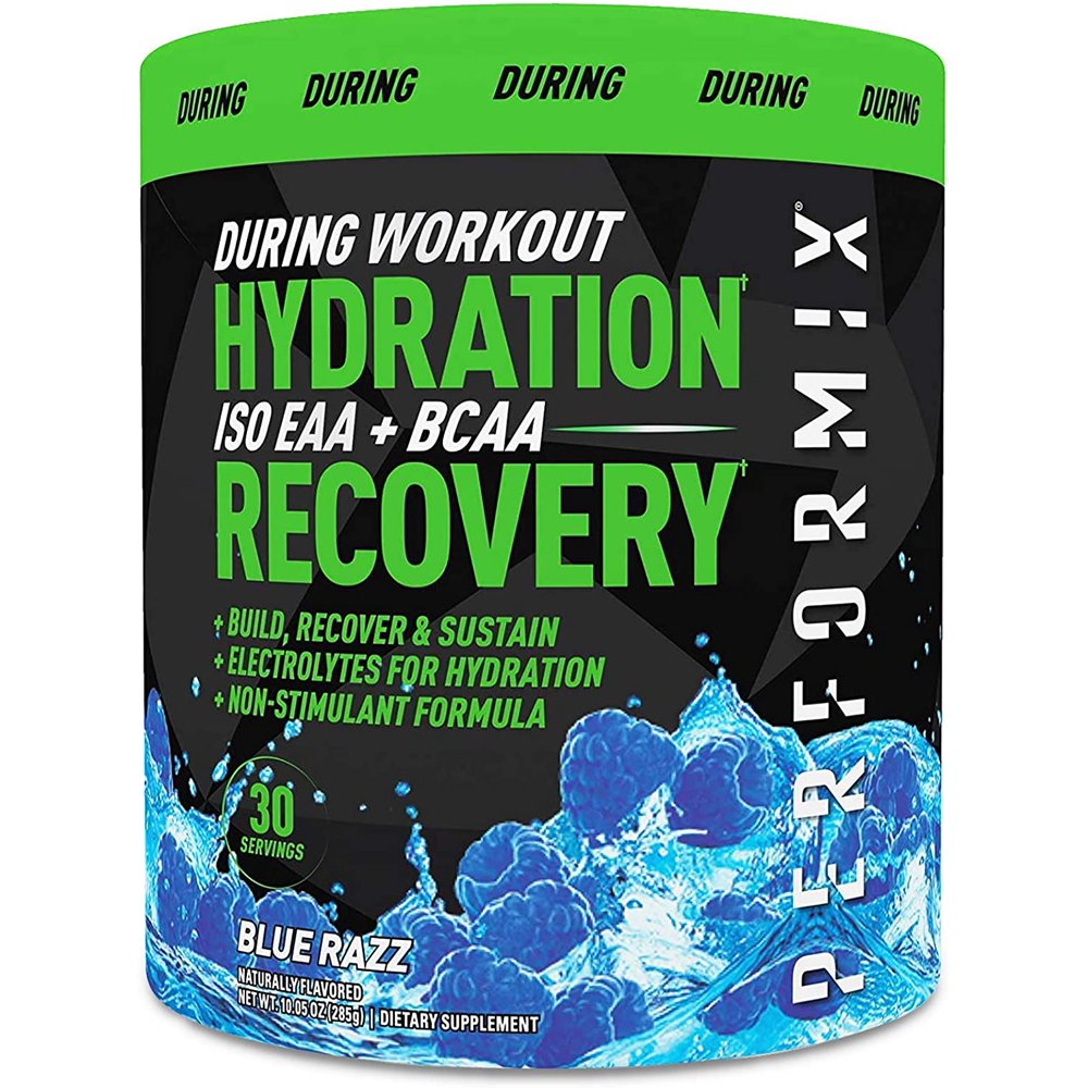 Performix ISO EAA+BCAA During Workout Recovery, Blue Razz, 30 Servings