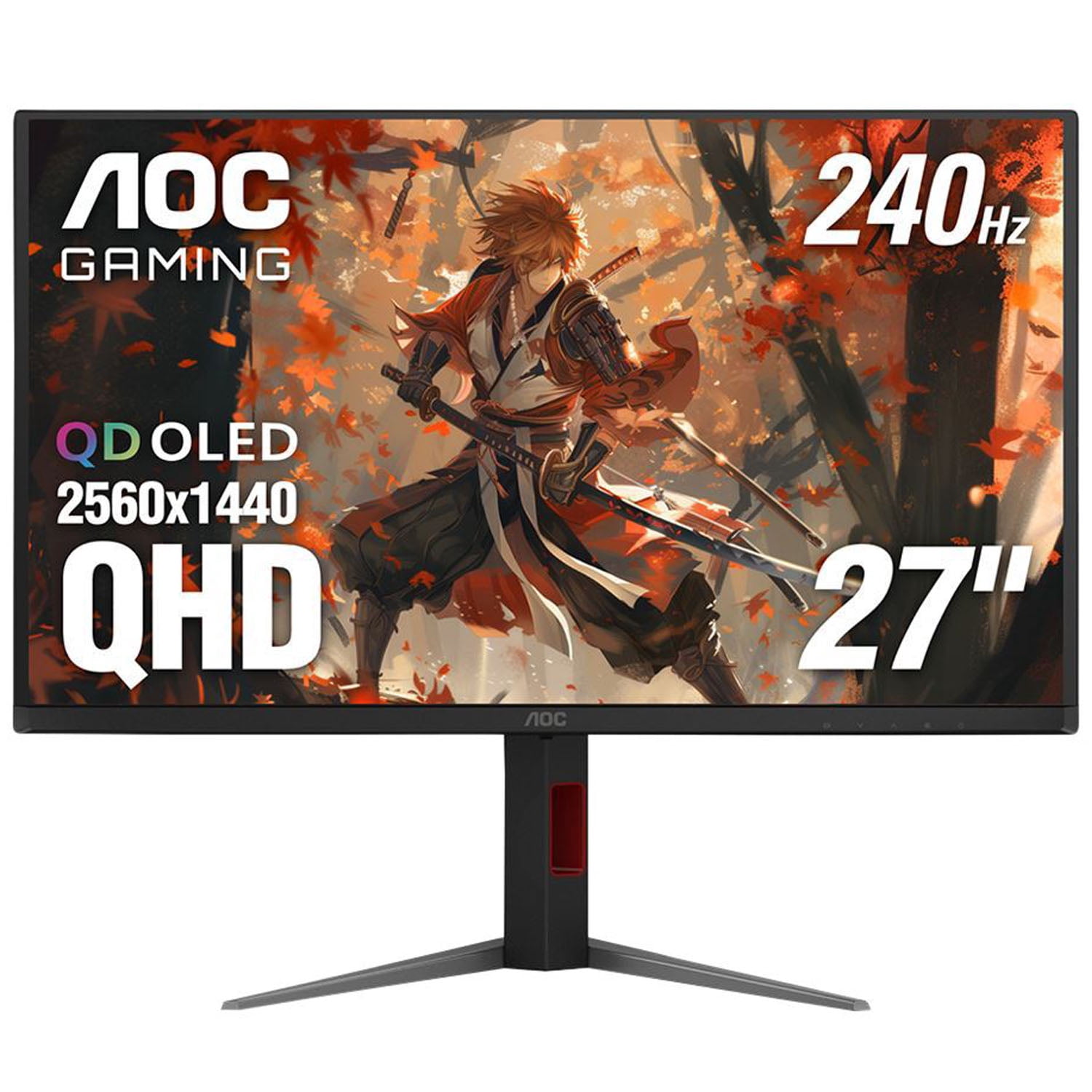 Restored AOC Q27G4ZDR QD OLED 26.5" 2K QHD (2560 x 1440) 240Hz Gaming Monitor,Black (Refurbished)