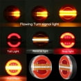 thumbnail image 3 of Phyun 2 Pcs Trailer Van Truck LED Tail Light Flowing Turn Signal Lamp Brake Stop Light, 3 of 5
