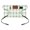 Light Green White, variant on Brown White Buffalo Check Waist Server Aprons, Farmhouse Plaid Modern Geometric Aprons for Women with Pockets, Waitress Apron, Waiter Half Apron for Cooking