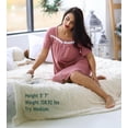 thumbnail image 3 of EKOUAER Women Zipper Robe Short Sleeves House Coat Zipper Front Bathrobe Sleepwear with Pockets Housecoat Nightgown, 3 of 5