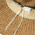 thumbnail image 6 of CoCopeaunts Women Beach Hat Straw Braided Stripe Fisherman Hat Summer Sun Protection Foldable Roll up Floppy Trendy Bucket Cap, 6 of 8