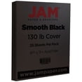 thumbnail image 2 of JAM Cardstock, 8.5 x 11, 130lb Black, 25/Pack, 2 of 3