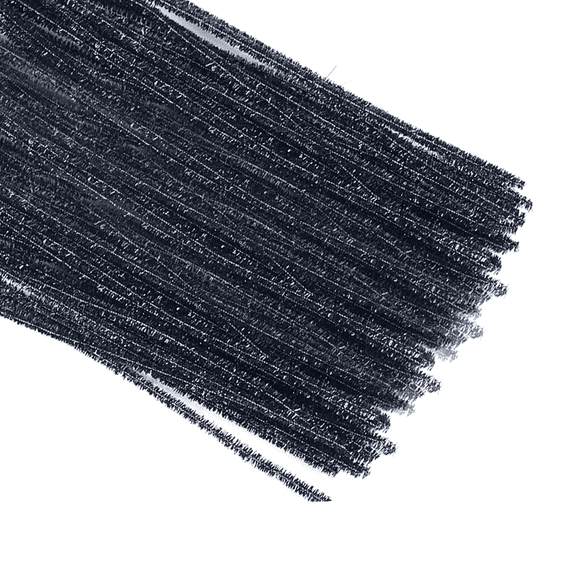 CCOCC 100Pcs Pipe Cleaners Craft,Encourages Independent Crafting Brown Pipe Cleaners,Provides Hours of Creative Fun Craft Stationery,Black