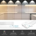 thumbnail image 4 of 1PK 24 inch Linkable LED Under Cabinet Lighting with 5CCT Selectable, Hardwired & Plug-in, 70degree Swivel, Aluminum Material,White Finish,Dimmable with Wall Dimmers, 4 of 6