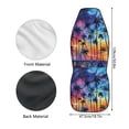 thumbnail image 6 of Jeiento Palm Tree Car Seat Cover 1 PCS Front Car Seats Protector Vehicle Cushion Covers Hawaii Bucket Seats Cushion Covers Washable Auto Accessory Universal Fit for SUV Van Truck, 6 of 6