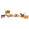 Bear Bedroom Dollhouse Miniature Set