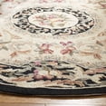 thumbnail image 3 of Safavieh Chelsea Samara Geometric Wool Area Rug, Black, 3' x 3' Round, 3 of 10