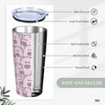 thumbnail image 3 of Pig Tumbler with Lid and Straw, 20 Oz Stainless Cup Steel Insulated Water Bottle Travel Coffee Mug, 3 of 7