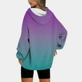 thumbnail image 4 of Lindreshi Hoodies for Women Women and Winter Long Sleeved Printed Hooded Sweater Jacket, 4 of 7