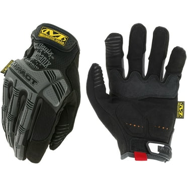 Mechanix Wear - M-Pact Glove, Black Men's Size Medium, Touchscreen Capable, TPR Impact Protection, D30 Padded Palm
