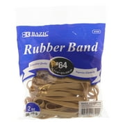 BAZIC Rubber Bands Large Size #64, 2 Oz./ 56.70g, Made in USA, 1-Pack