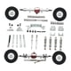 thumbnail image 4 of Kit de bricolaje para eje delantero y trasero, varillas de fijación de eje trasero de repuesto, soportes de metal, actualización robusta para coche RC Plata, 4 of 8