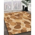 thumbnail image 3 of Ahgly Company Machine Washable Indoor Round Transitional Orange Area Rugs, 6' Round, 3 of 7