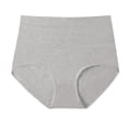thumbnail image 2 of HUPOM Cotton Seamless Underwear Women Underwear For Women High Waist Leisure None Elastic Waist Gray XL, 2 of 4