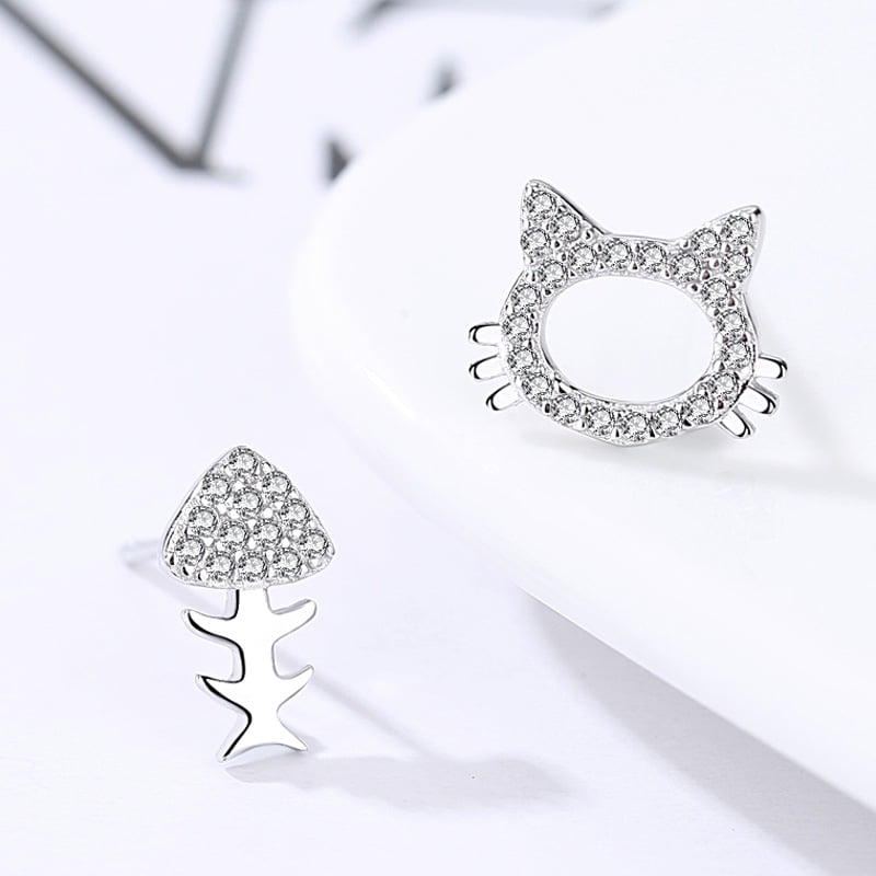 Cheap 17KM Korean Asymmetrical Rhinestone Butterfly Drop Earrings for Women  Girls Trendy Fashion Pearl Chain Earrings Jewelry Gifts  Joom