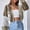 Brown, variant on VISALY Cropped Cardigan Crochet Cardigan Women's Casual Knit Open Front Tops Long Sleeve Color Block Cardigans Sweaters Lightweight Short Outerwear Coats Cardigan Sweaters Trendy Cardigan Blue L