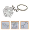 thumbnail image 3 of Ice Cube Key Chain Resin Ice Keychain Key Ring Car Bag Keychain Accessories, 3 of 8