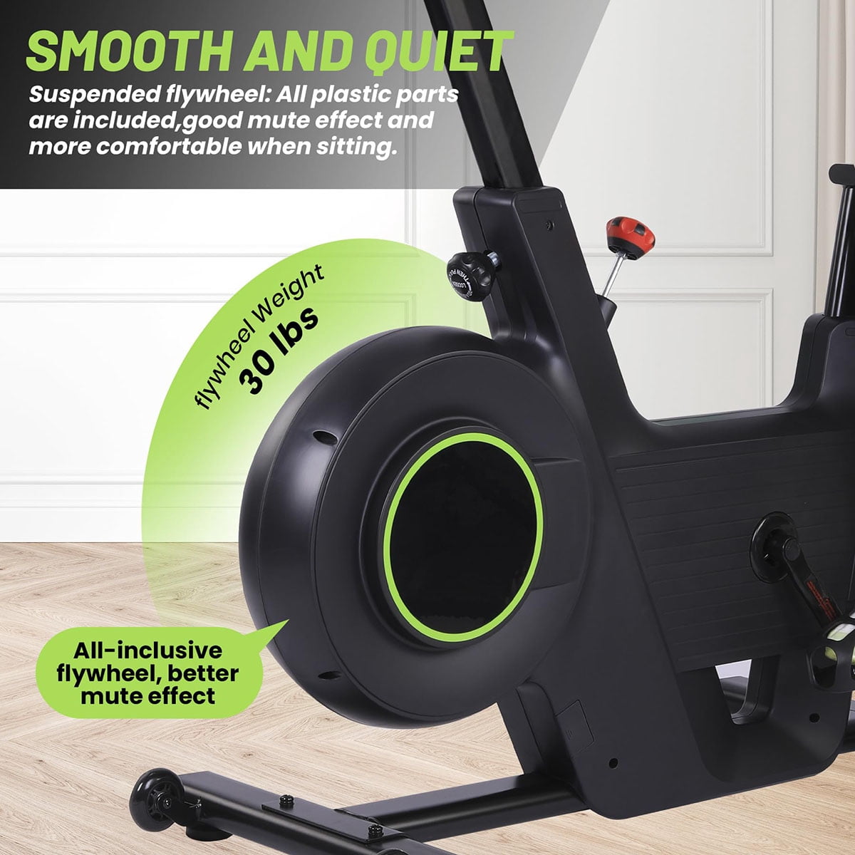 Ataucjin Exercise Bike,Indoor Cycling Bike for Home Cardio, Plus Magnetic Resistance/Brake Pad Indoor Cycling Bike Stationary, Low Noise Fitness Stationary Bike with App, Upgraded Version Seat