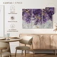 thumbnail image 5 of Elephant Stock Charmed Purple Wall Art - Horizontal Multi Panel Canvas - Living Room Wall Decor - Abstract Multi Panel - Purple And Gray Decor By Nikki Robbins - 57" x 36", 5 of 8