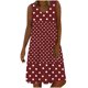 thumbnail image 2 of mfyjkho Vestidos para mujer, Vestido liso de moda para mujer, cuello en V, sin mangas, informal, cómodo, para toda ocasión. Vestidos festivos para mujer m, 2 of 6