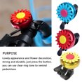 thumbnail image 4 of Wweixi Bike Small Bell Iron Plastic Flower Bicycle Bell Smart Decorative Cycling Ring Alarm, Red, 4 of 9
