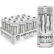 Monster Energy Zero Ultra, Sugar Free Energy Drink, 10.5 Ounce (Pack of 12)