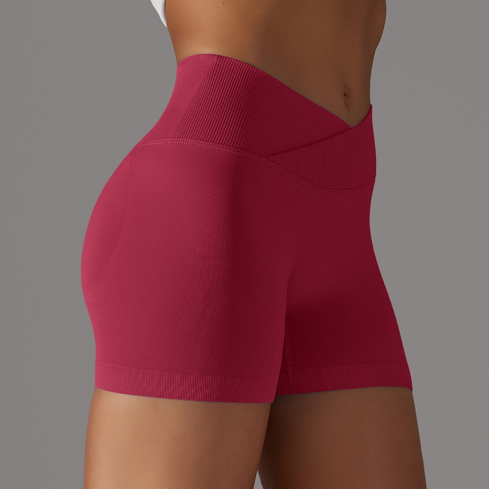 Seamless Short Leggings Stretchy ...